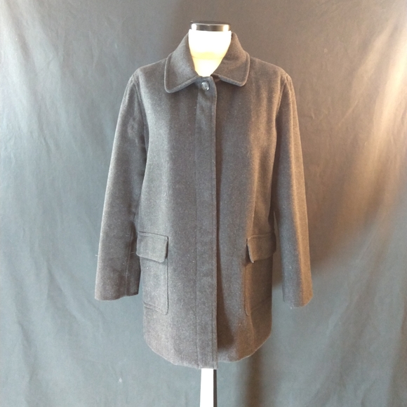 J.Crew wool blend coat w Thinsulate, wmns sz L - Picture 3 of 8